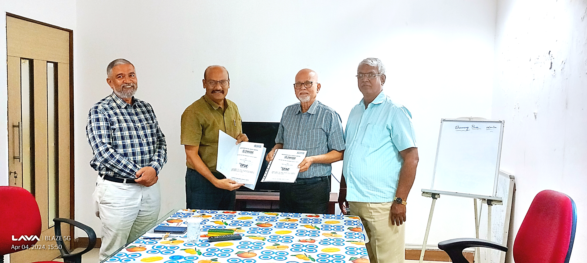 MOU SIGNING CEREMONY AT NAZARETH COLLEGE OF ARTS AND SCIENCE, CHENNAI - 18.08.2022