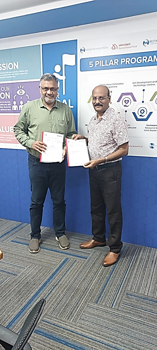 MOU SIGNING CEREMONY AT NAZARETH COLLEGE OF ARTS AND SCIENCE, CHENNAI - 18.08.2022